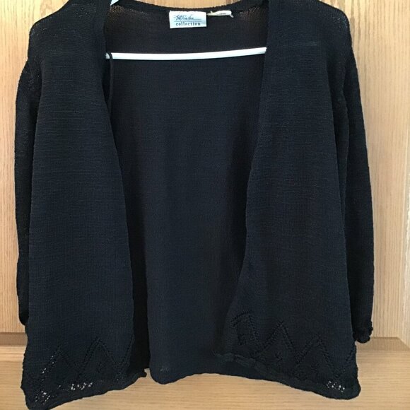 Kathie Lee Black Cardigan - Picture 1 of 2